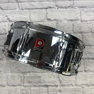 Vintage 1980s Premier 14 APK  Chrome Over Aluminum Snare Drum