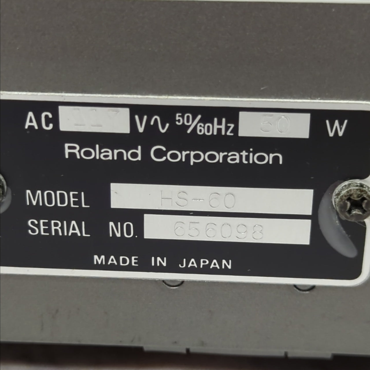 Vintage 1980s Roland HS-60 SynthPlus 60 Synthesizer with Case