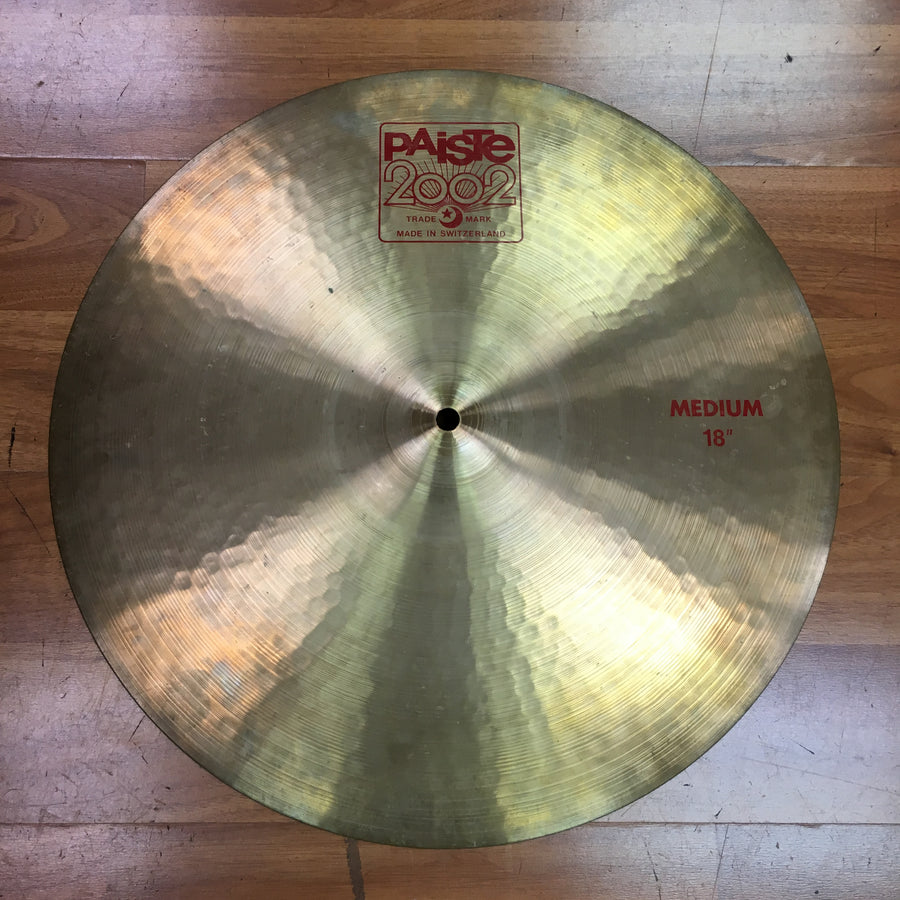 Paiste 18" 2002 Medium Crash, Small Key Crack