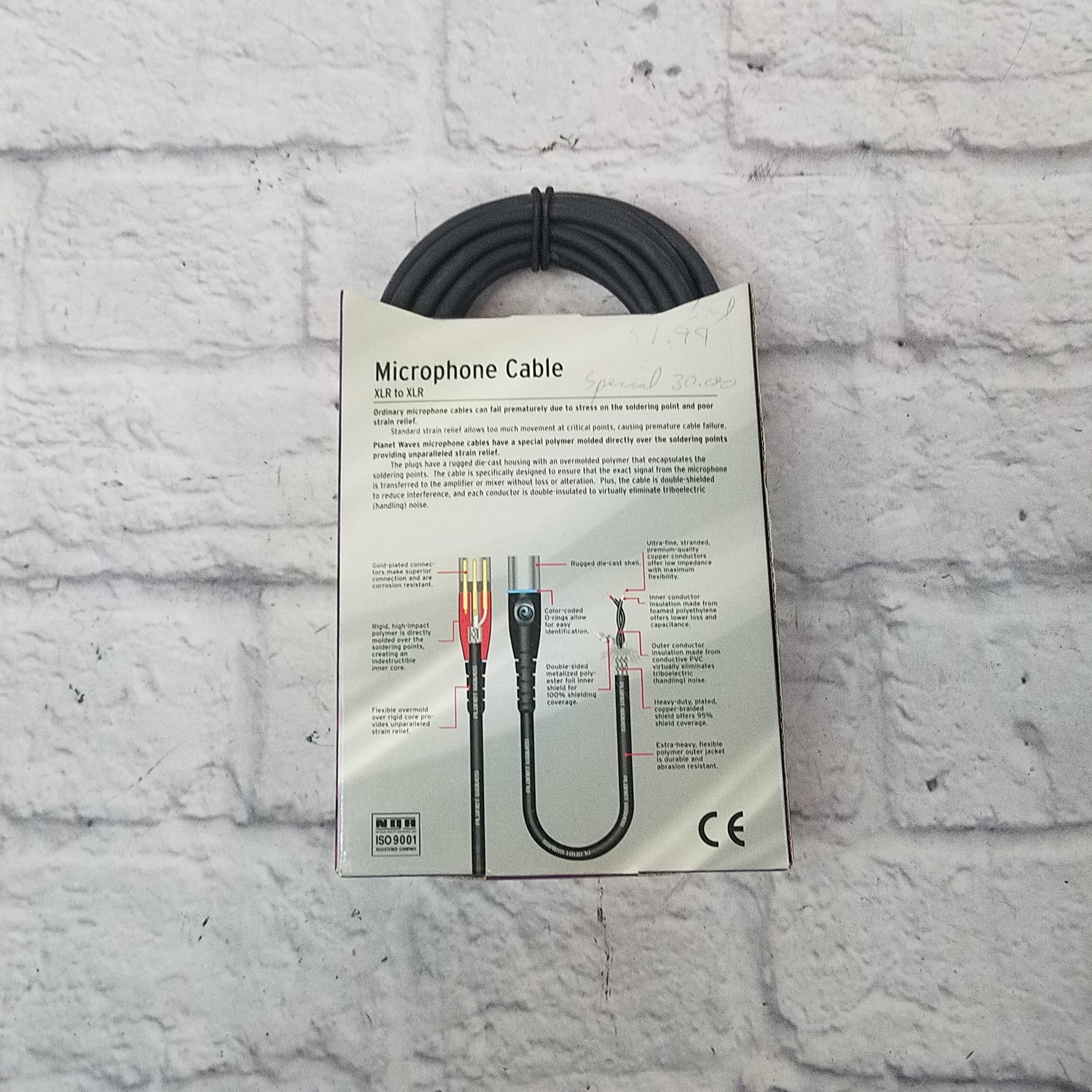 Planet Waves 25ft XLR Microphone Cable