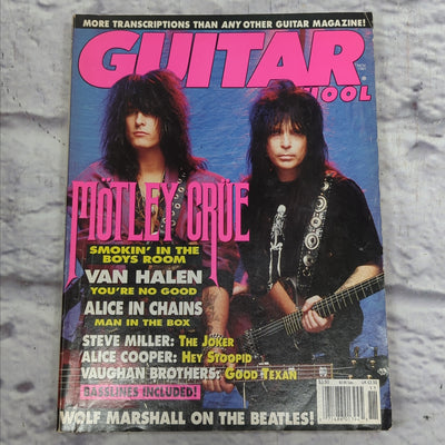 Guitar School November 1991 Motley Crue Guitar Magazine
