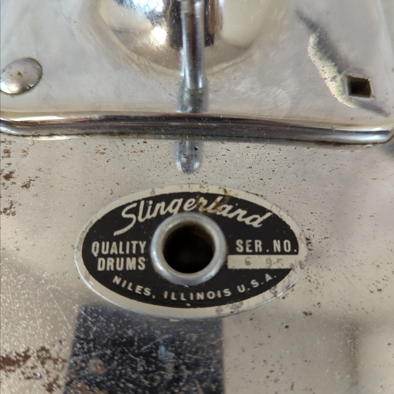 Slingerland 22 Chrome Over Wood Kick Drum