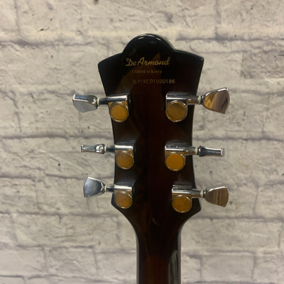 DeArmond M77 Les Paul Style Wine Red Electric Guitar