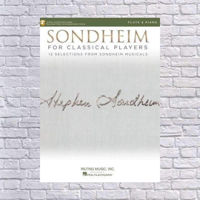 Hal Leonard Sondheim-Flute and Piano-Book + Audio Online