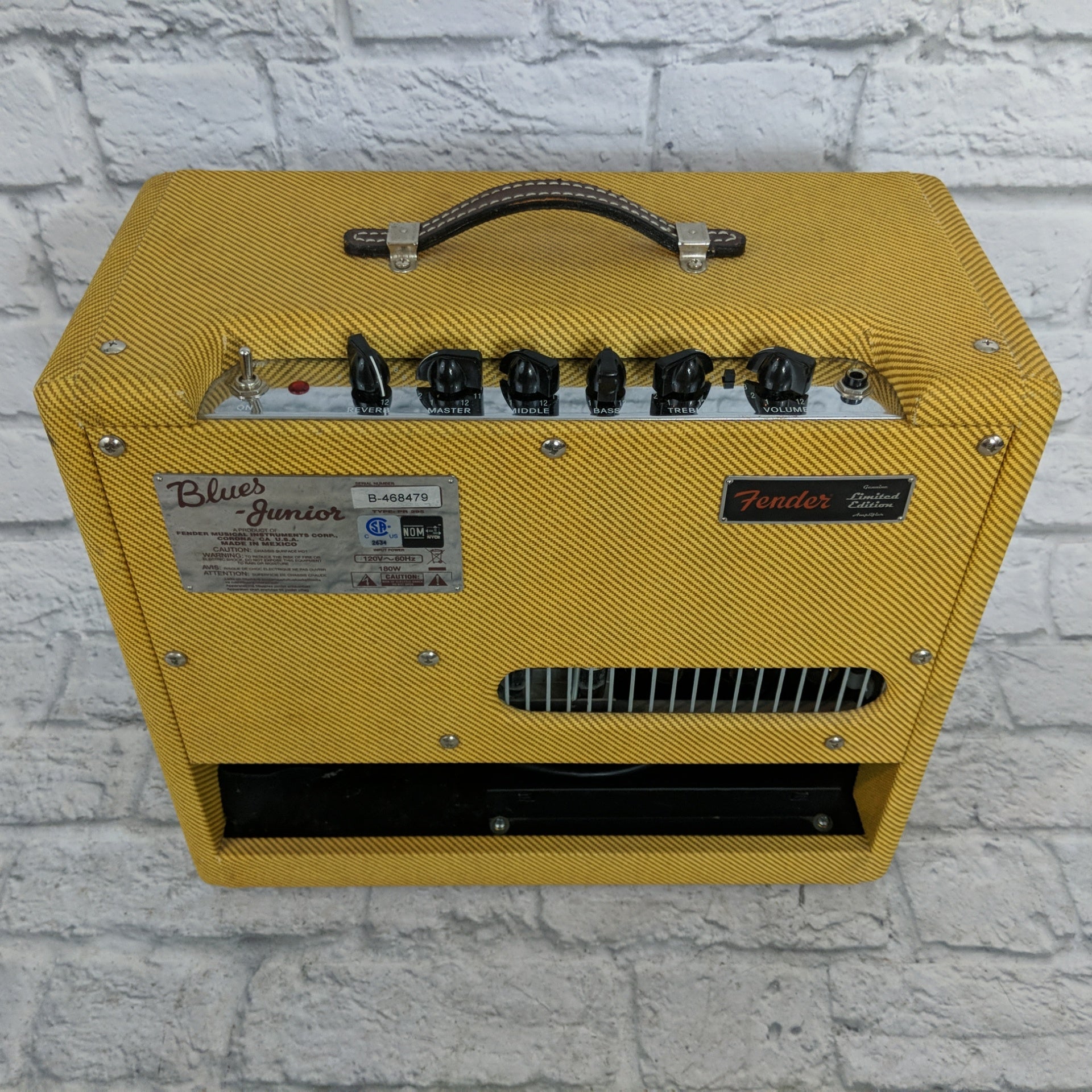 Fender Blues Junior Limited Edition Tweed Tube Guitar Combo Amp with Jenson