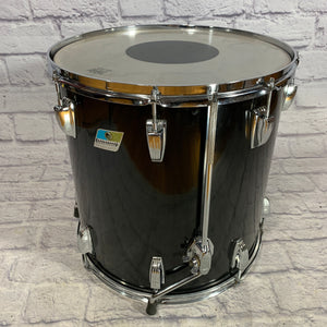 Vintage Ludwig 16 x 16 Blue/Olive Badge Floor Tom - Black Wrap