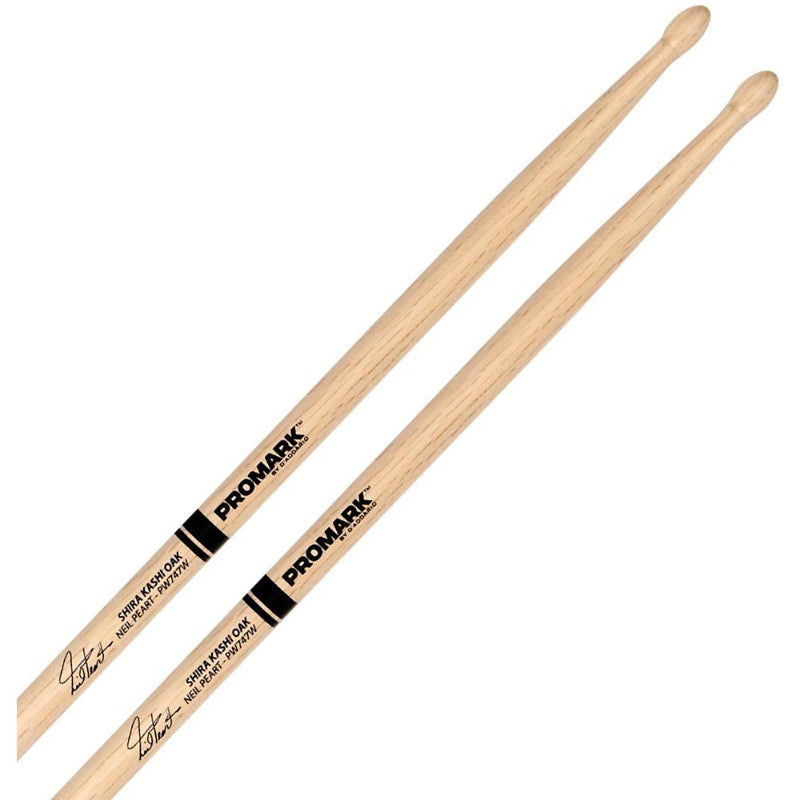 Promark PW747W Japanese Shira Kashi White Oak Neil Peart Autograph Model