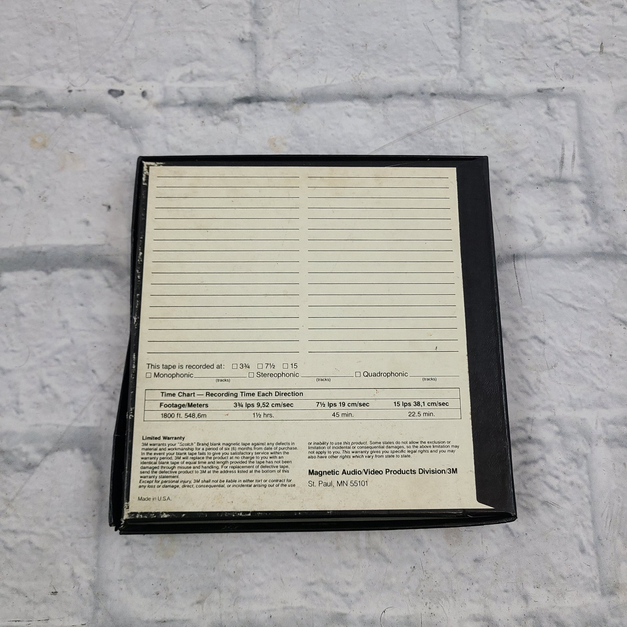 Scotch Master XS Recording Tape Reel to Reel
