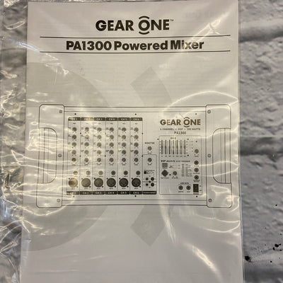 Gear One PA1300 Powered Mixer - New Old Stock!