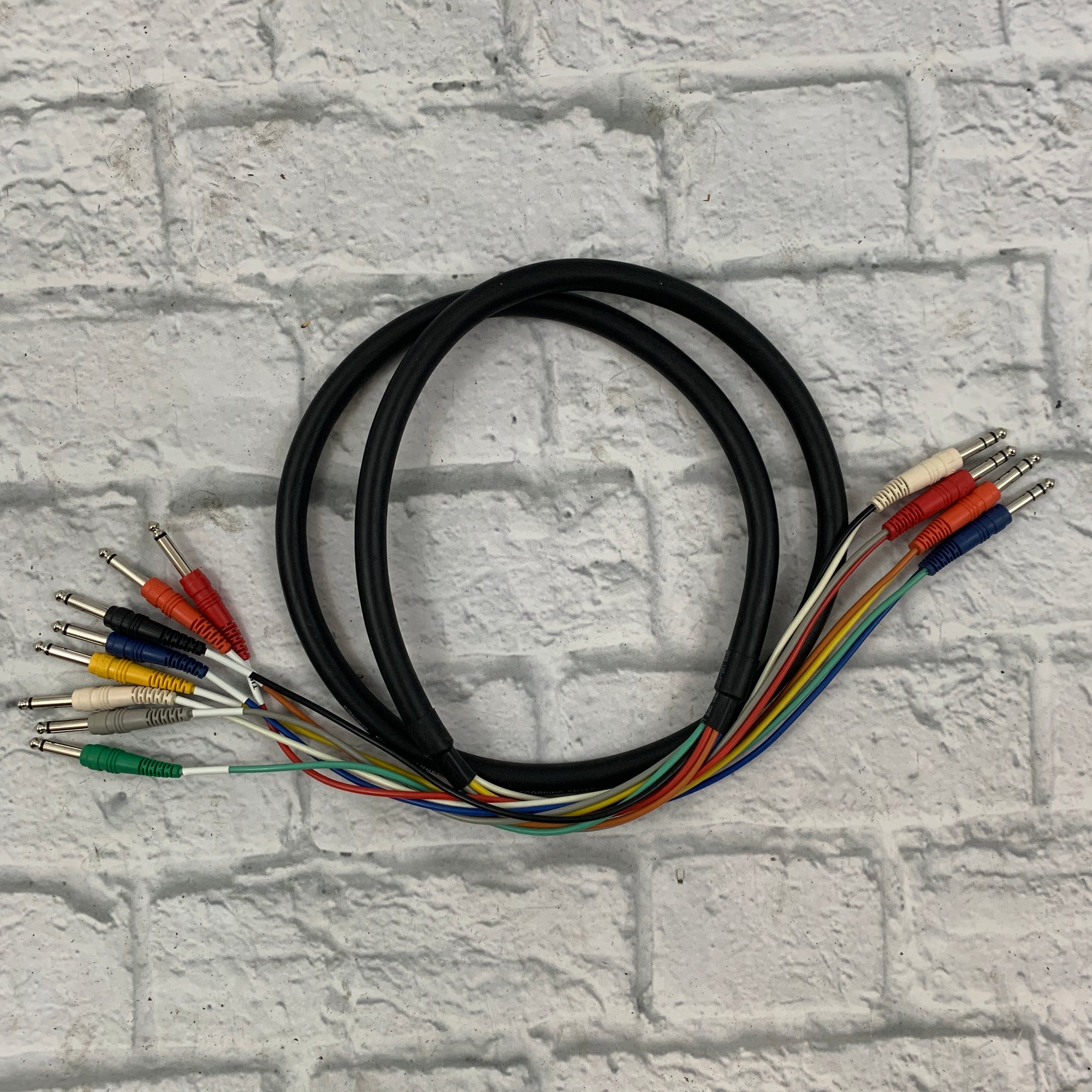 Hosa STP-802 4-channel 1/4 inch TRS to 1/4 inch TS Insert Snake - 2 Meter
