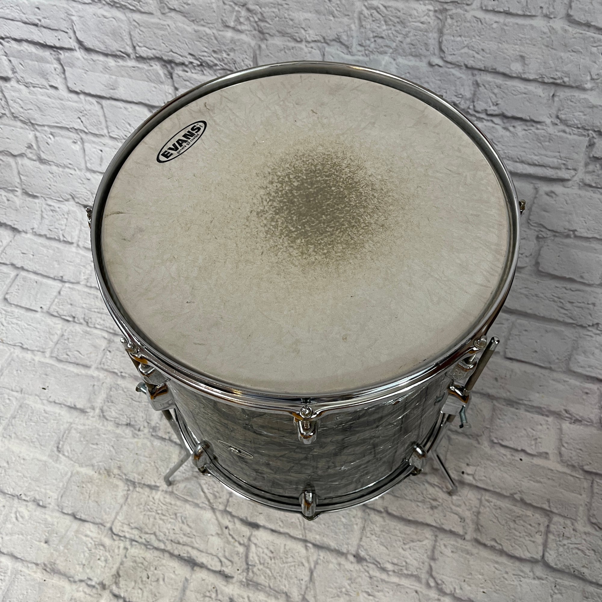 Vintage Slingerland 16 x 16 Black Diamond Floor Tom