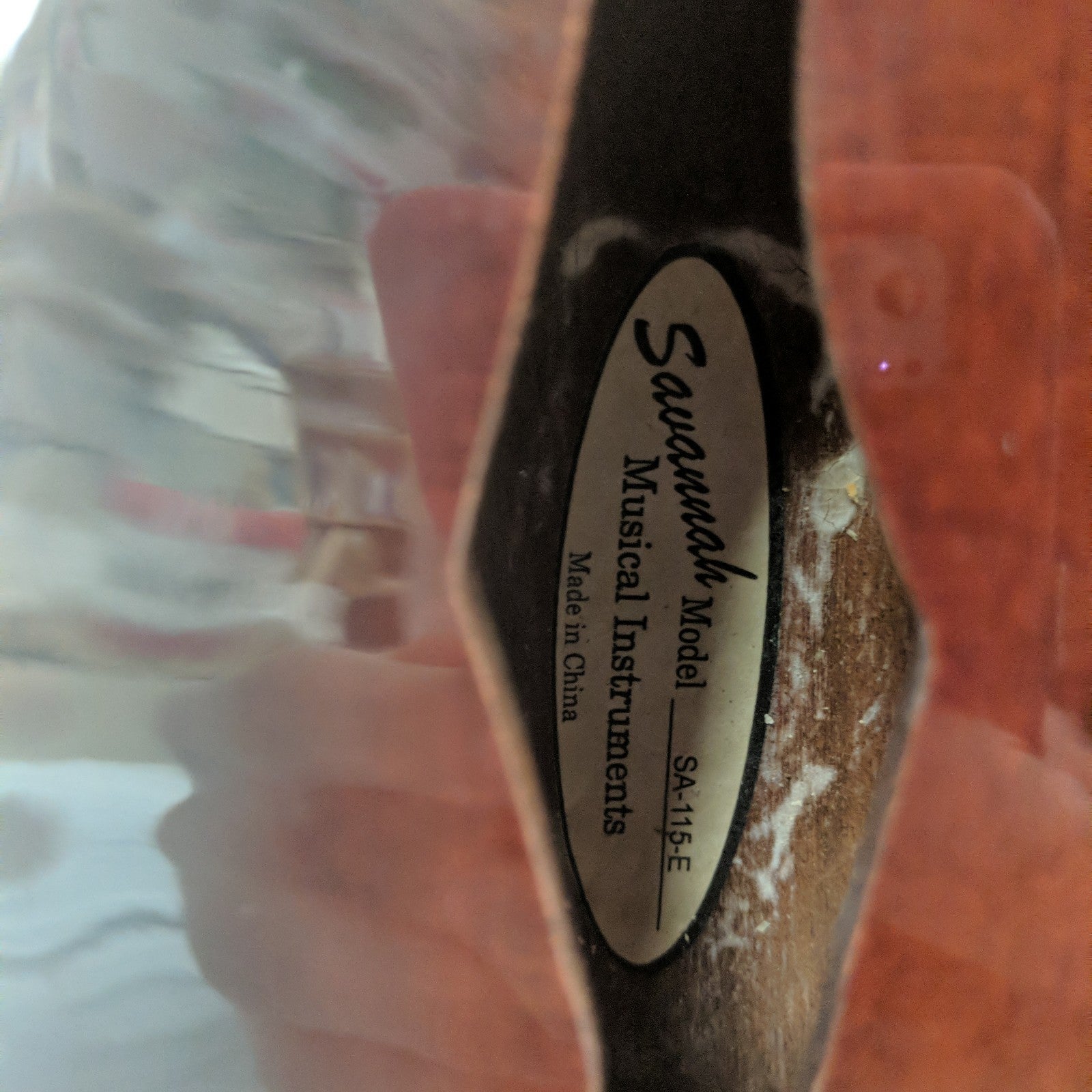 Savannah SA-115-E Passive Electric-Acoustic Mandolin with Semi Hard Case