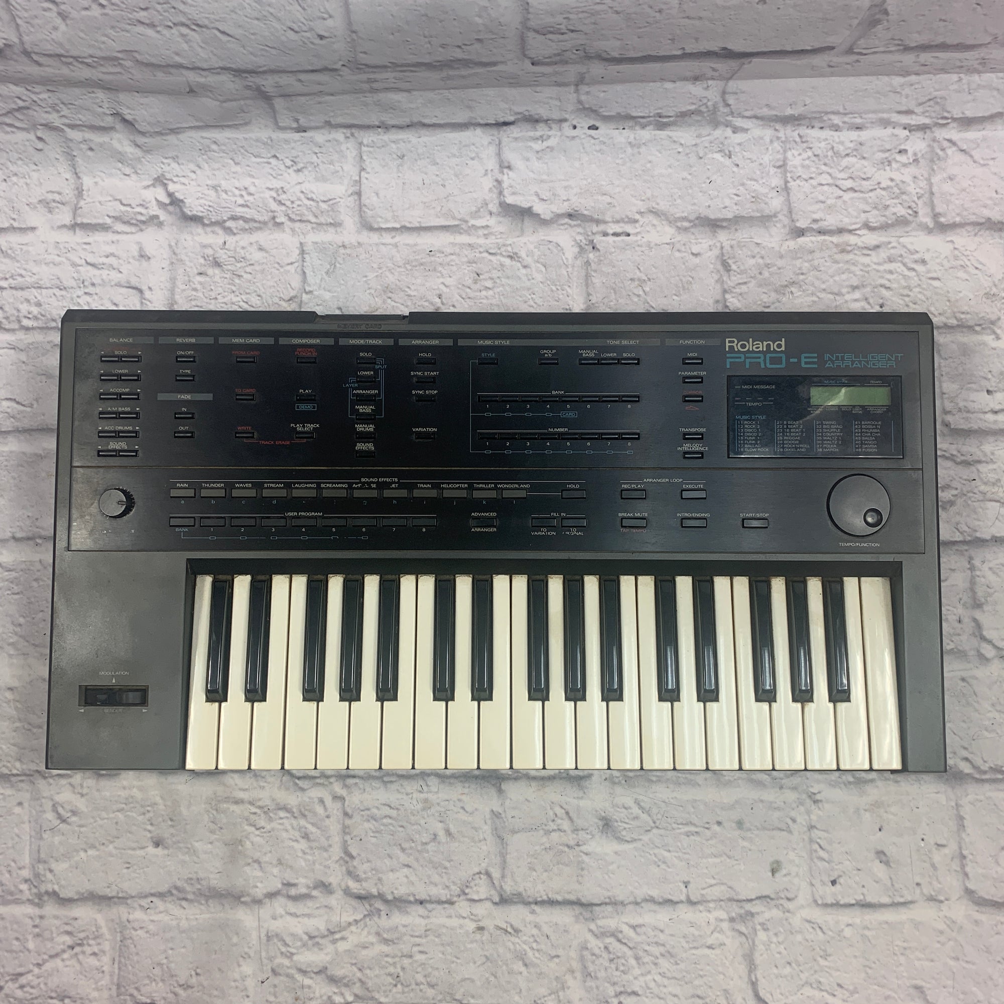 Roland PRO E Arranger (needs battery replaced) As-Is - Evolution Music