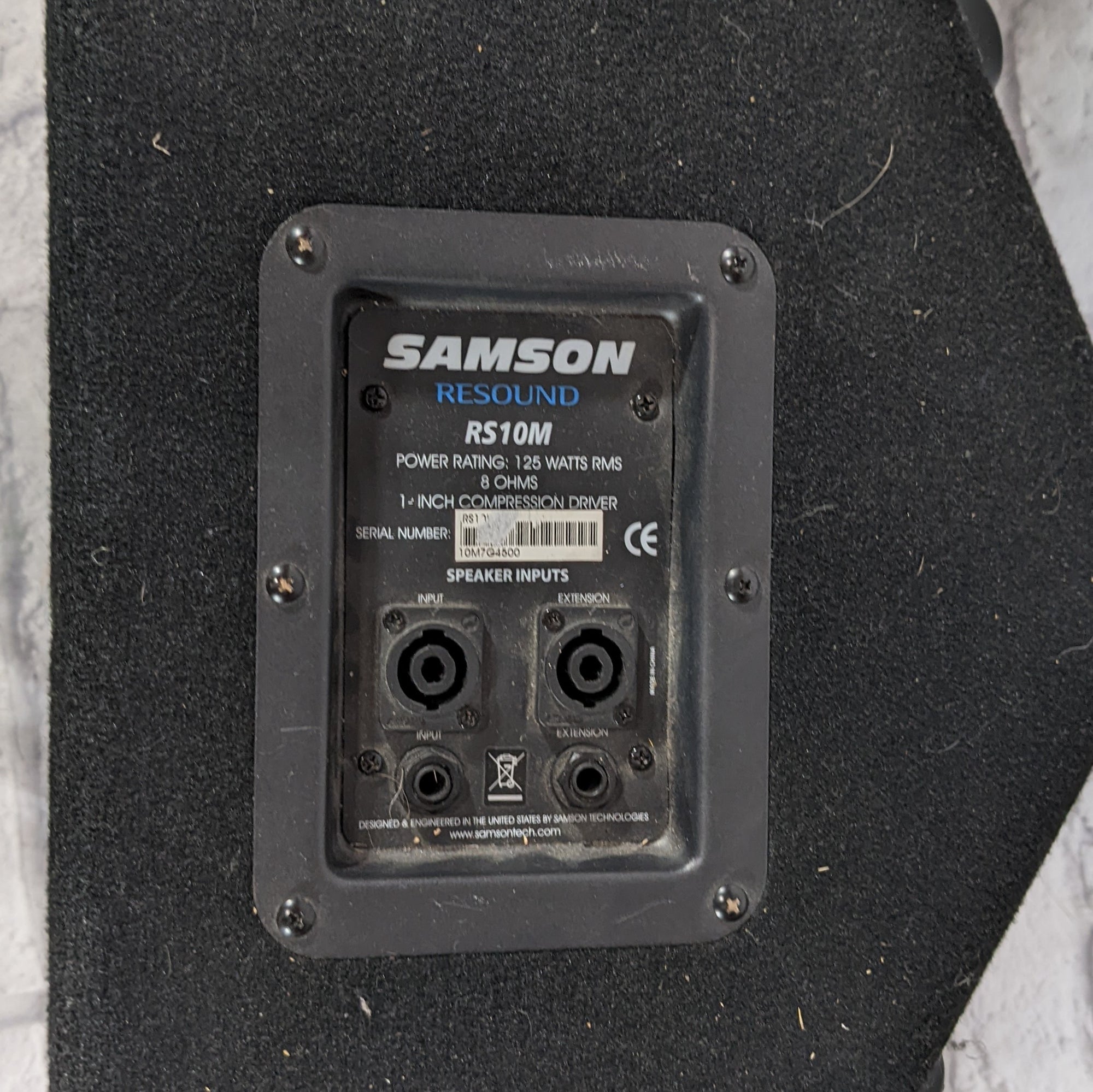 Samson 10 Inch 125W 8 Ohm Passive PA Pair