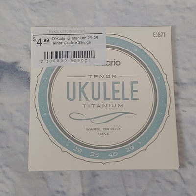 D'Addario Titanium 29-29 Tenor Ukulele Strings