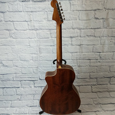 Fender Newporter Classic Acoustic / Electric Guitar - Natural Mahogany