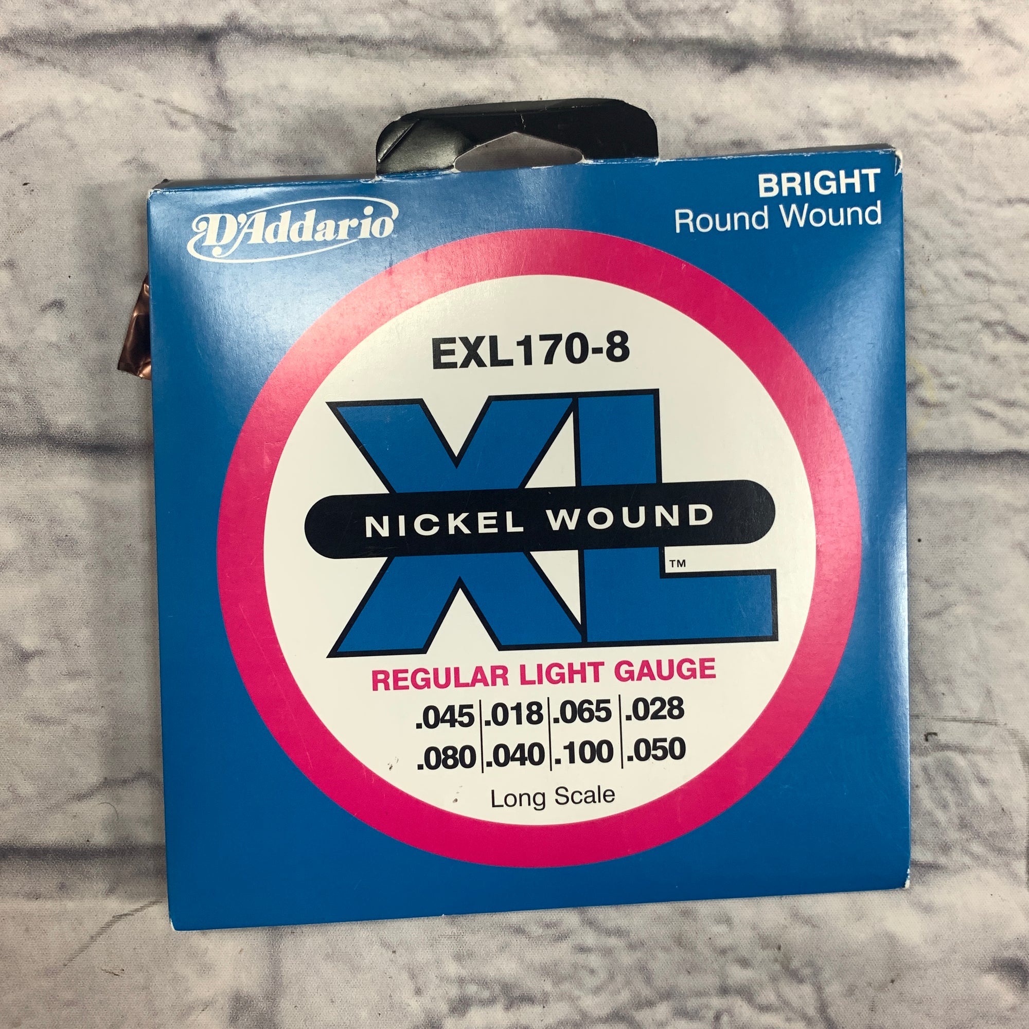 D'Addario EXL170-8 8 String Bass Strings 45-100