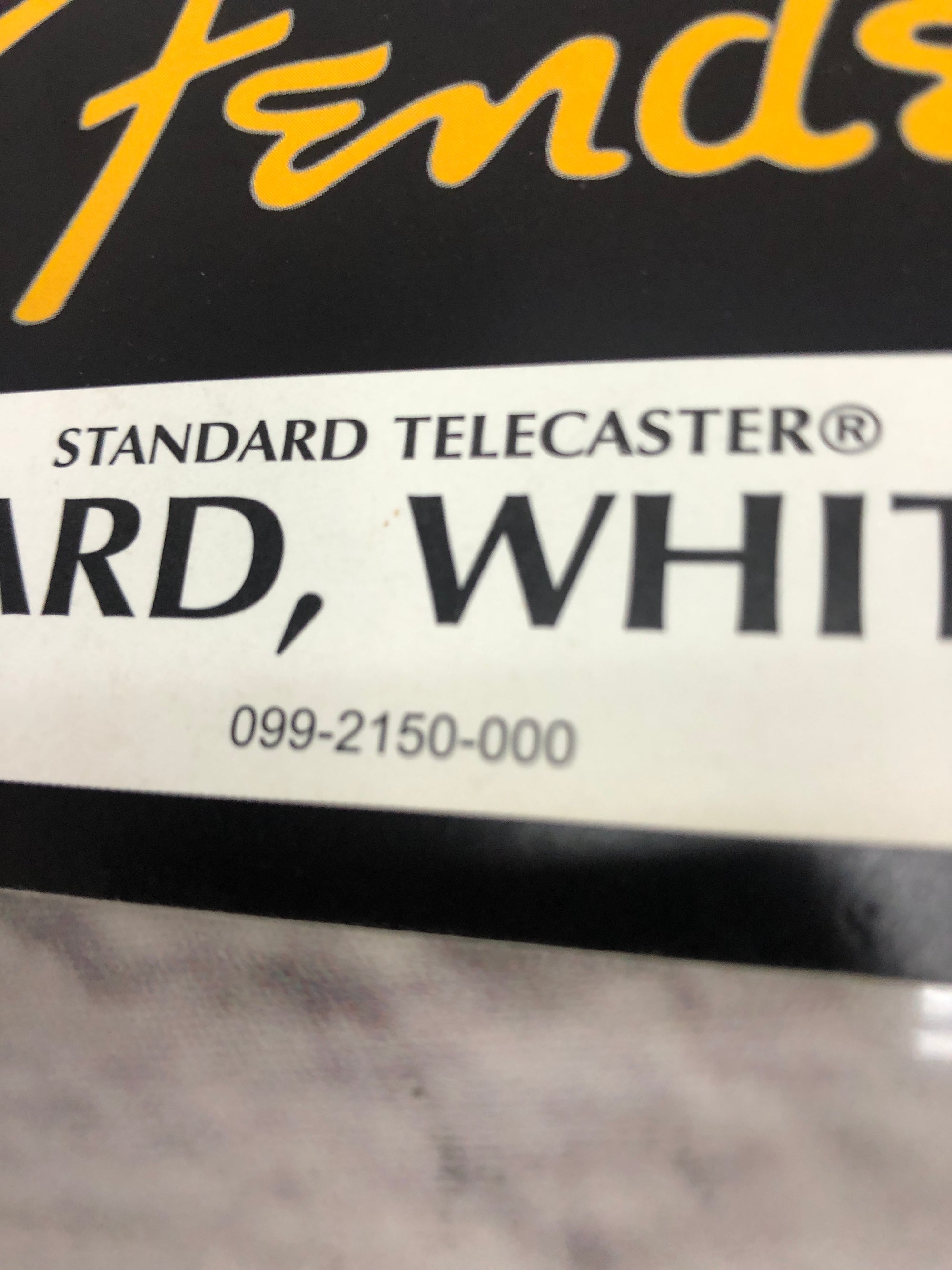 Fender Standard Telecaster White Pearl Pickguard