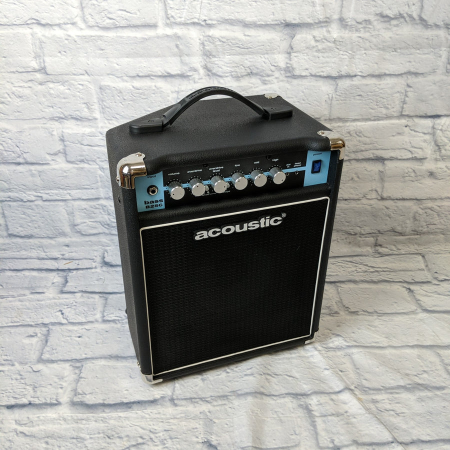 Acoustic B25C 1X8 25W Bass Combo with Tilt-Back Cab