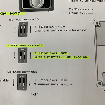 Xotic EP Booster w/ Externalized Switch Mod