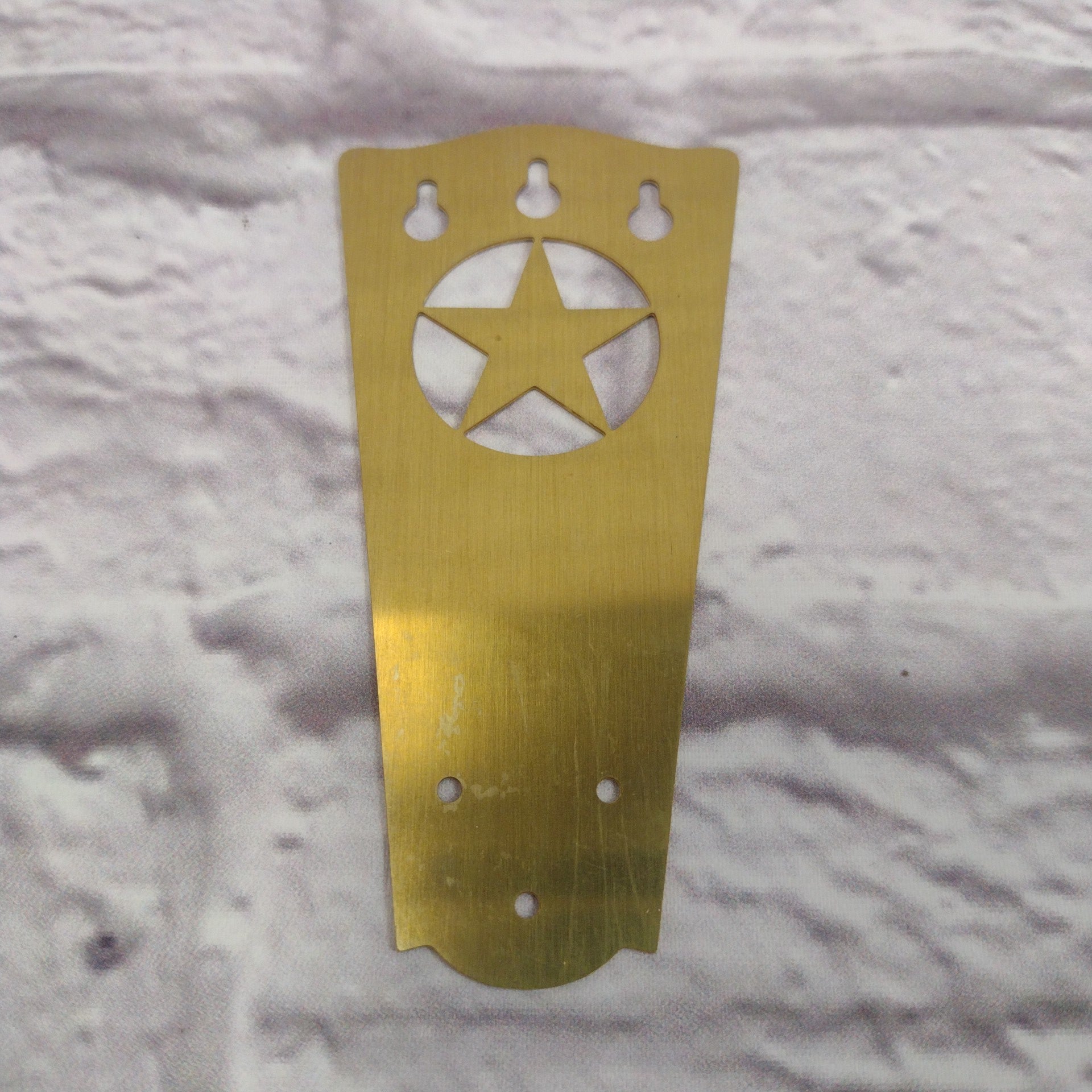 CB Gitty Cigar Box Guitar Brass Tailpiece