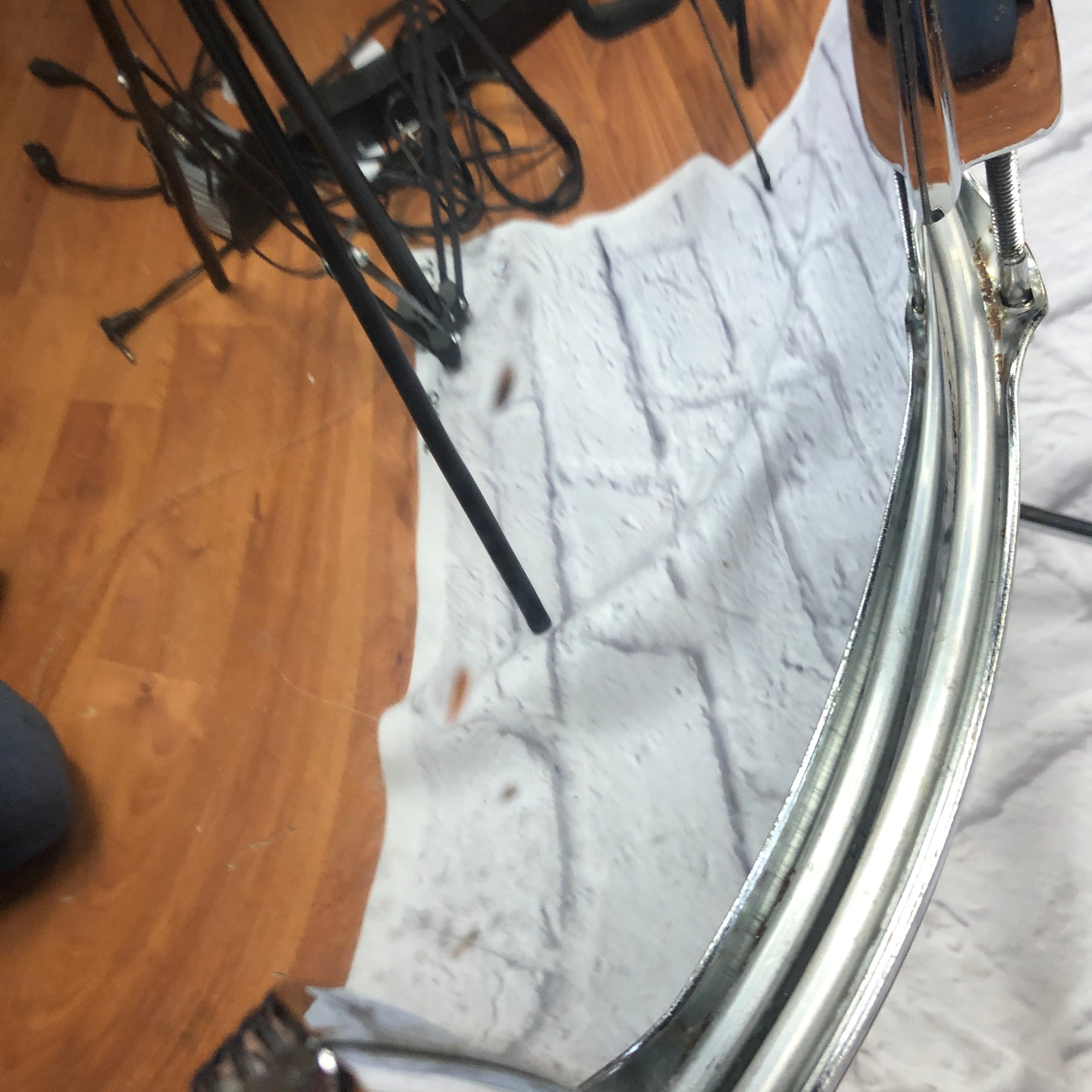 Ludwig Chrome Over Wood 18x16 Tom