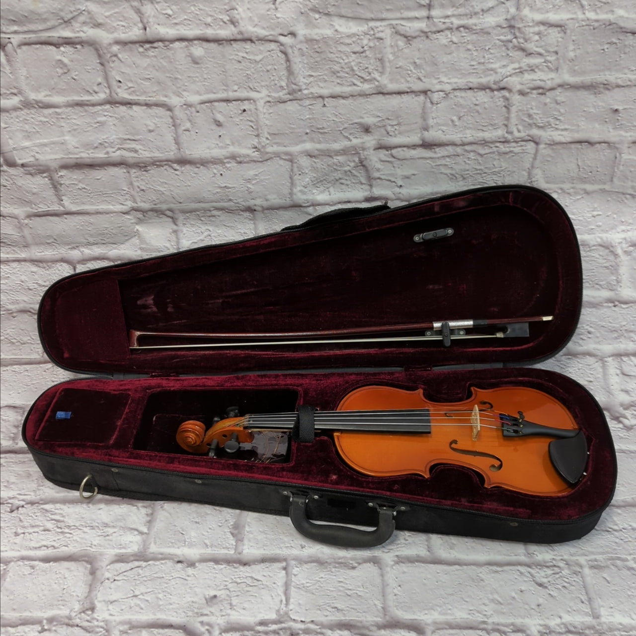 Unknown 1/8 Violin with Case and Bow