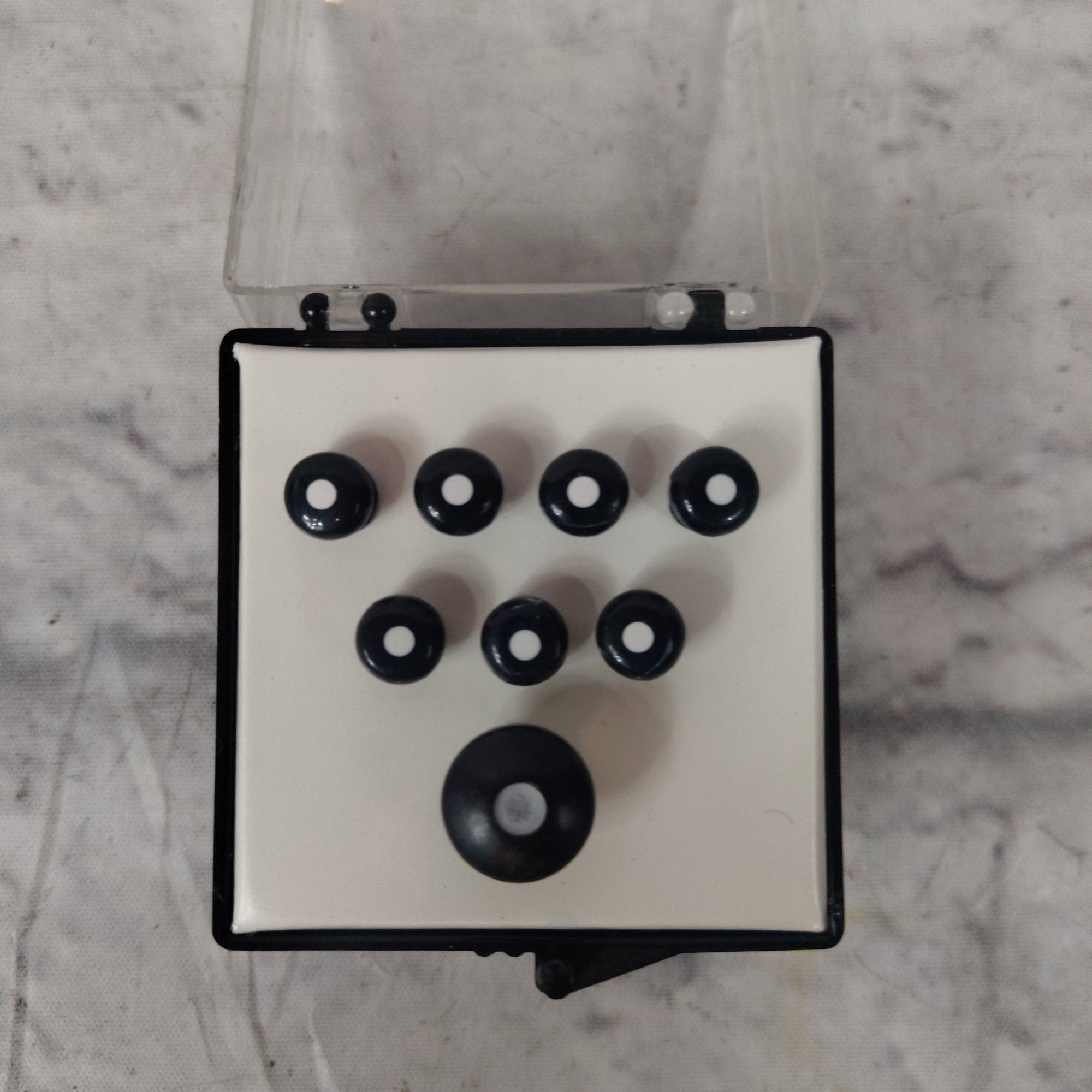 Martin 18APP21 Acoustic Bridge / End Pin Set Black with White Dot Inlay