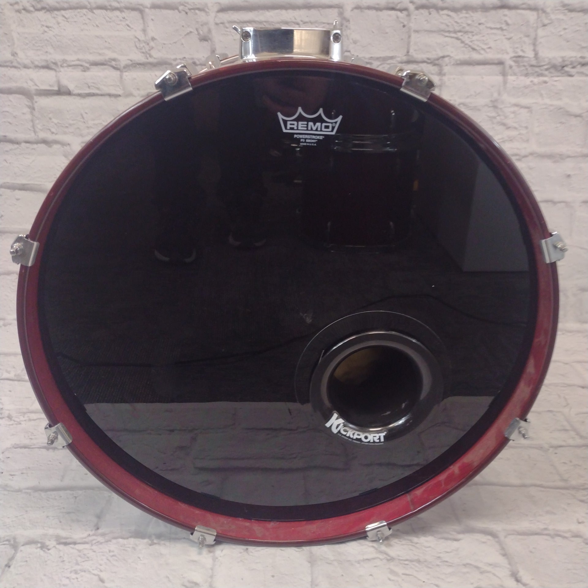 Pearl Export Drum Kit Wine Red Stain