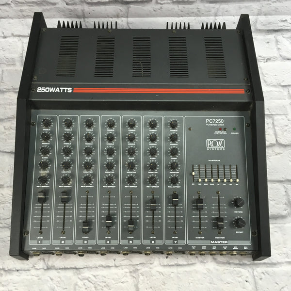 Ross PC7250 7 Channel Analog Mixer - Evolution Music
