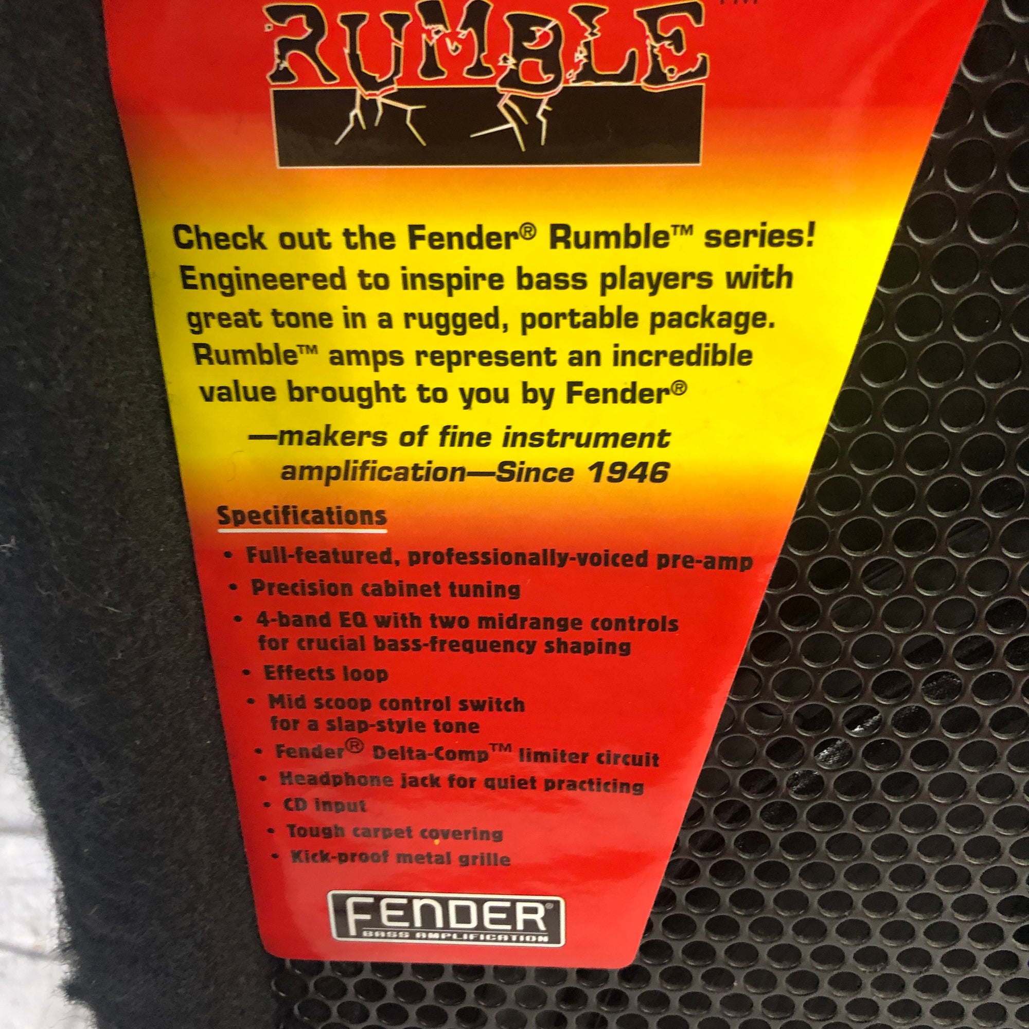 Fender Rumble 100 Bass Combo Amp