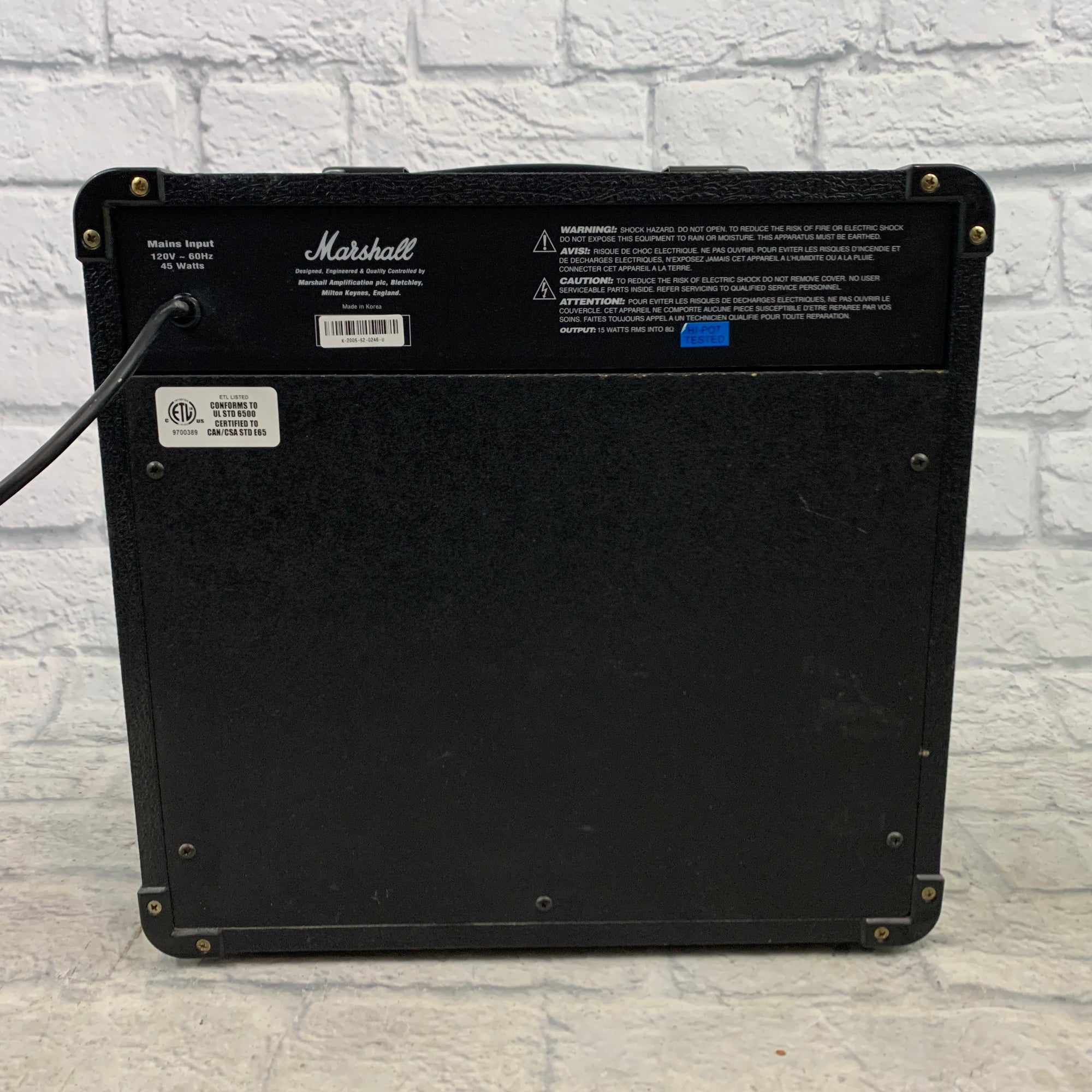 Marshall MG15CDR Bass Guitar Combo Amp - Evolution Music