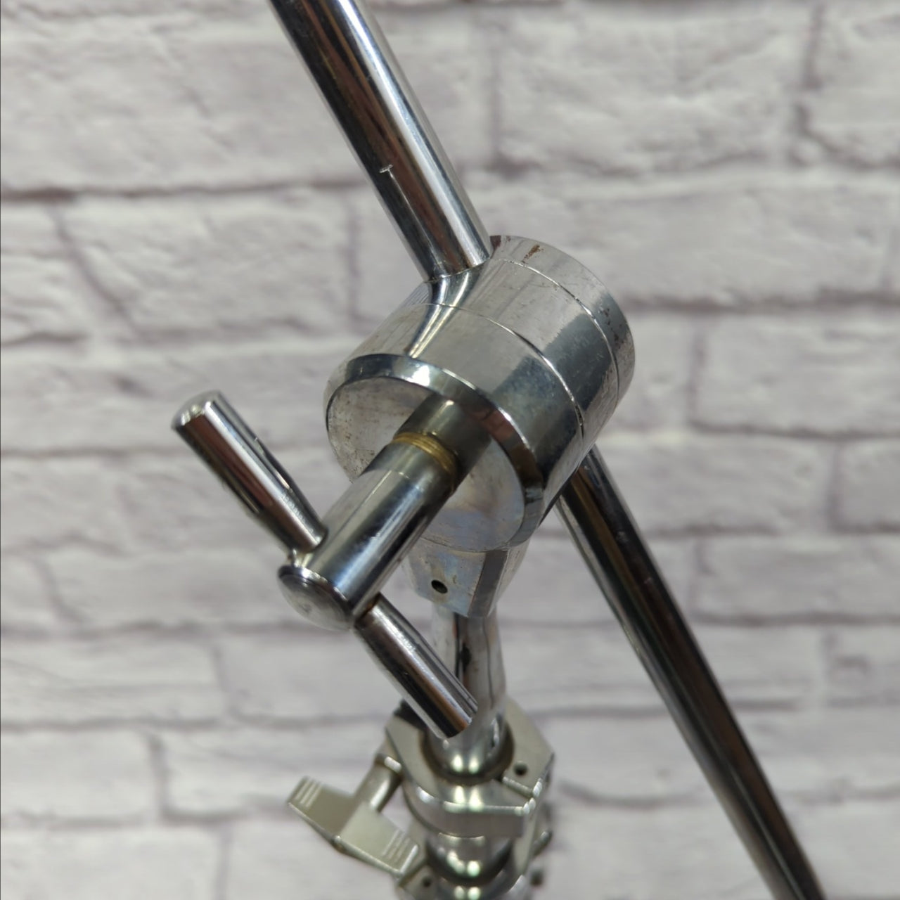 Pearl Heavy Duty Double Braced Long Arm Boom Cymbal Stand with Tilter and Counterweight 1980s Red Label