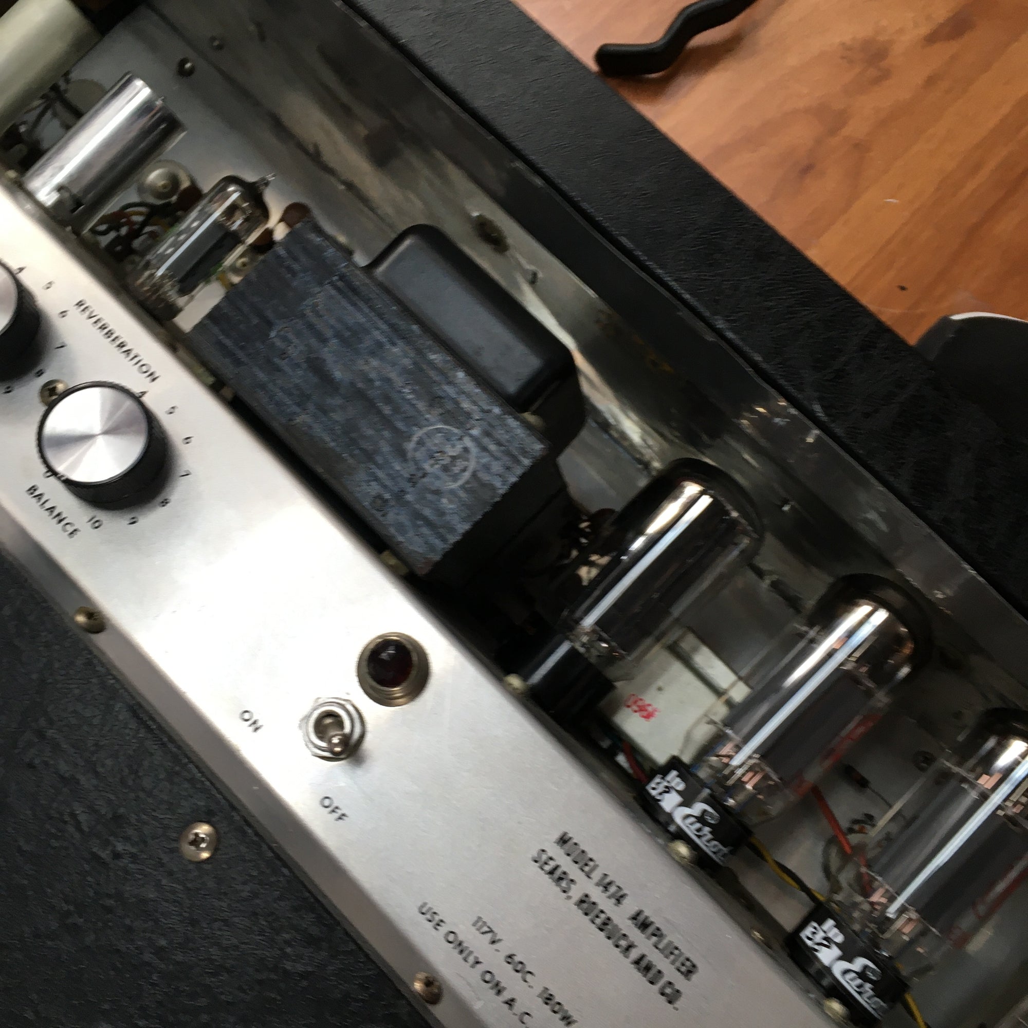 Vintage 1960s Silvertone 1474 Twin Twelve Combo Amp