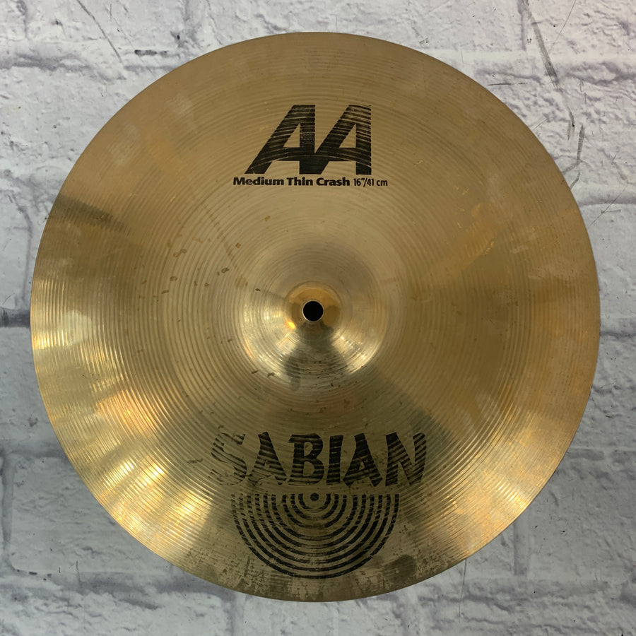 Sabian 16 AA Medium Thin Crash Cymbal