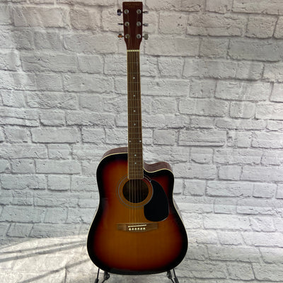 New York Pro NY-977C Acoustic Guitar with cutaway - 3-Color Sunburst