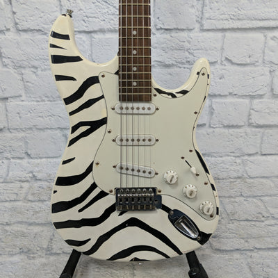 Crescent Zebra Guitar