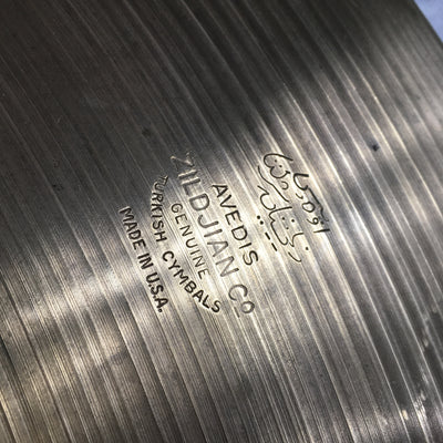 Vintage 1970s Zildjian 24in Ride Cymbal