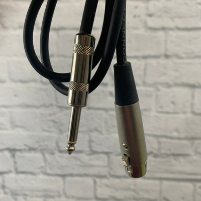 Hosa XLR to 1/4" TS Cable 4ft