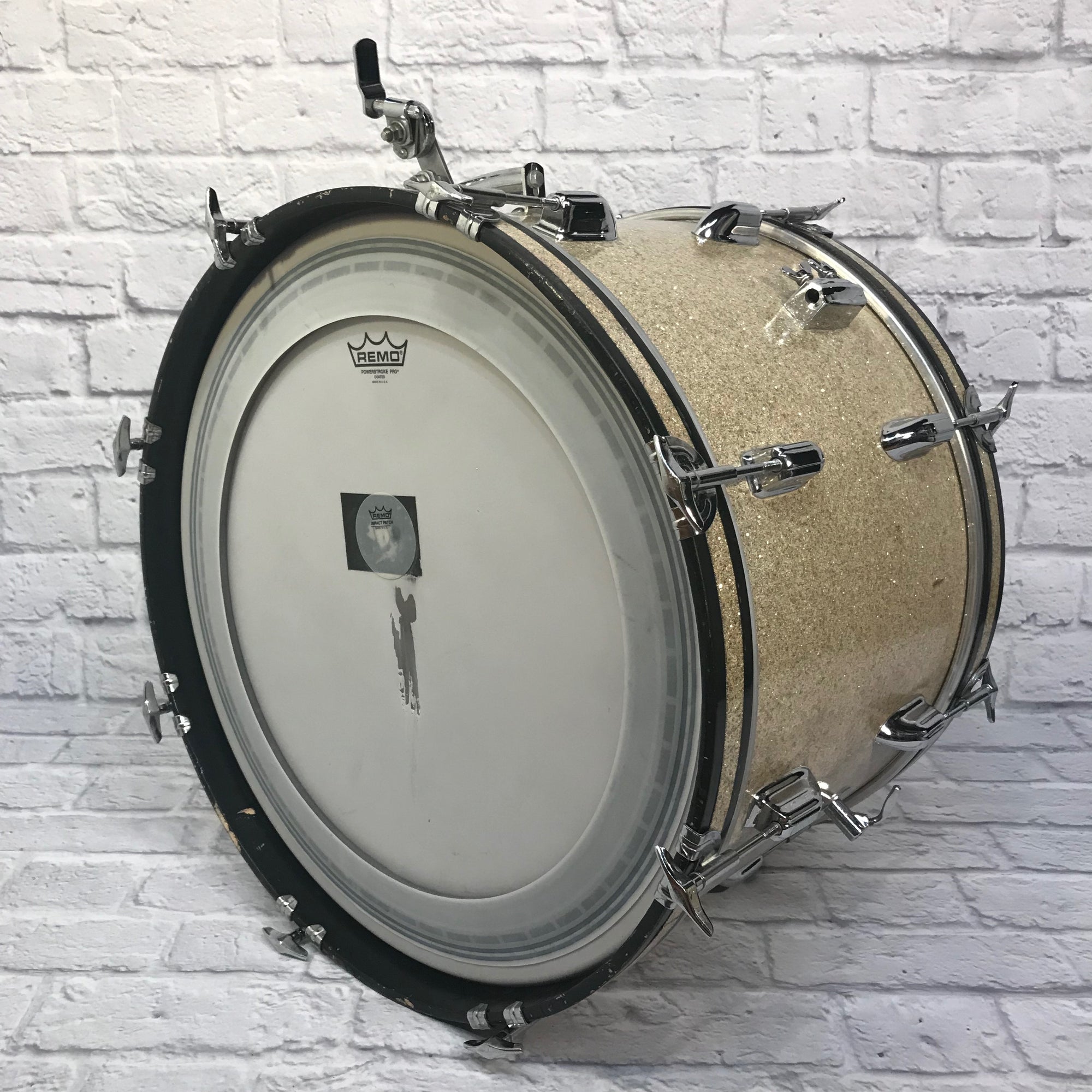 Vintage 1960's Starlight "Stencil" Drum Kit Gold Sparkle
