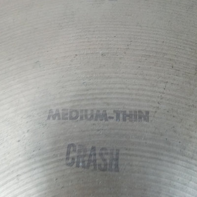 Vintage Zildjian  Medium Thin 18 Crash Cymbal Keyholing