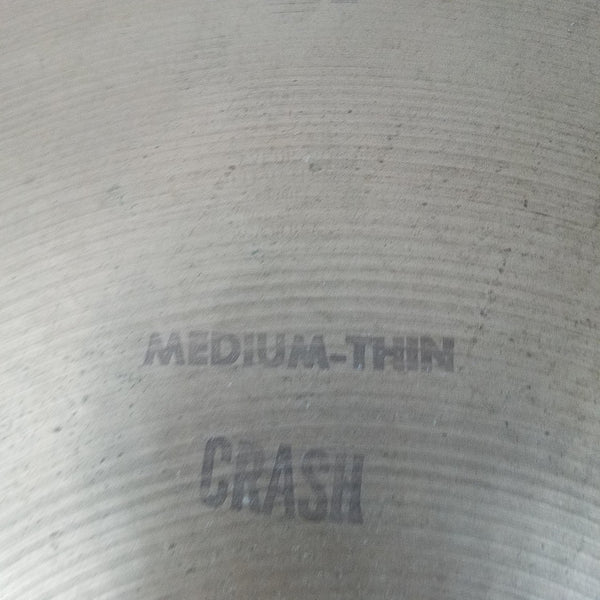 Vintage Zildjian Medium Thin 18 Crash Cymbal Keyholing Evolution Music