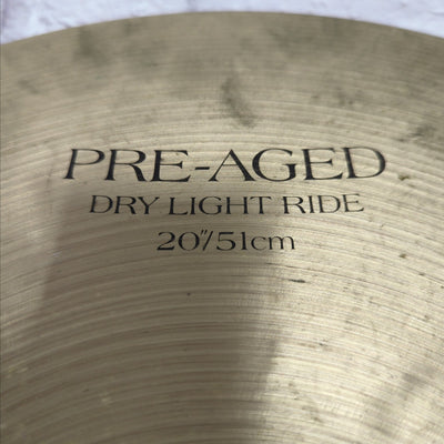 Zildjian K Pre Aged Dry Light 20" Ride Cymbal - 1900g