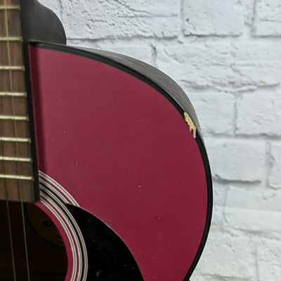 First Act MG359 Pink 3/4 Child Size Acoustic Guitar