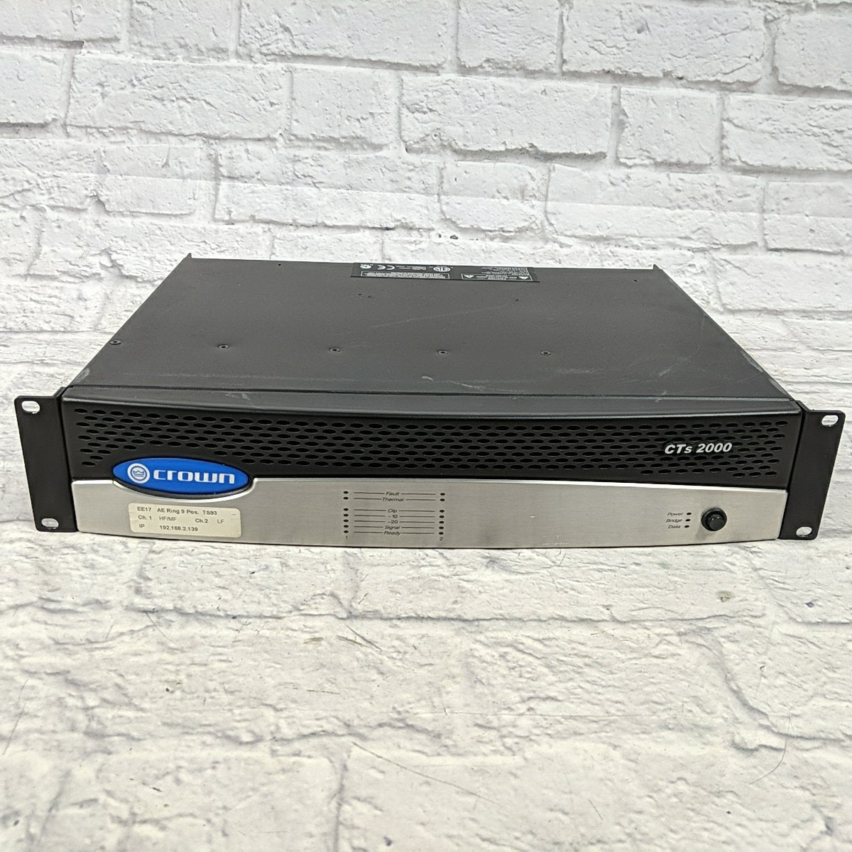 Crown CTS2000 Installation Power Amplifier