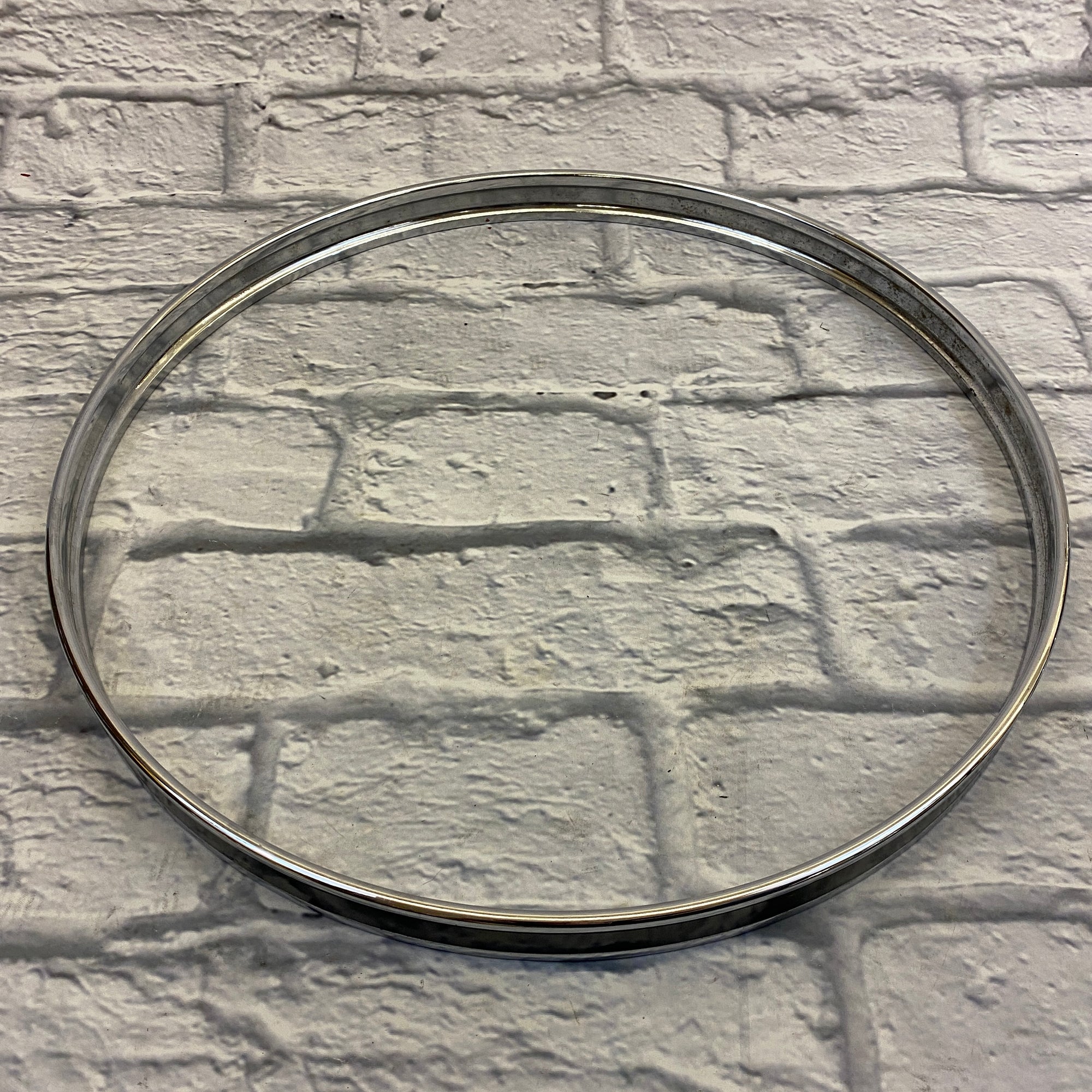 Unknown 22" Metal Drum Hoop - Black & Chrome