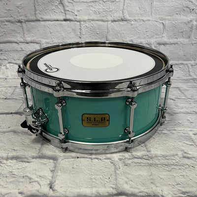 Tama S.L.P Fat Spruce Snare Turquoise 14x6.5" Snare