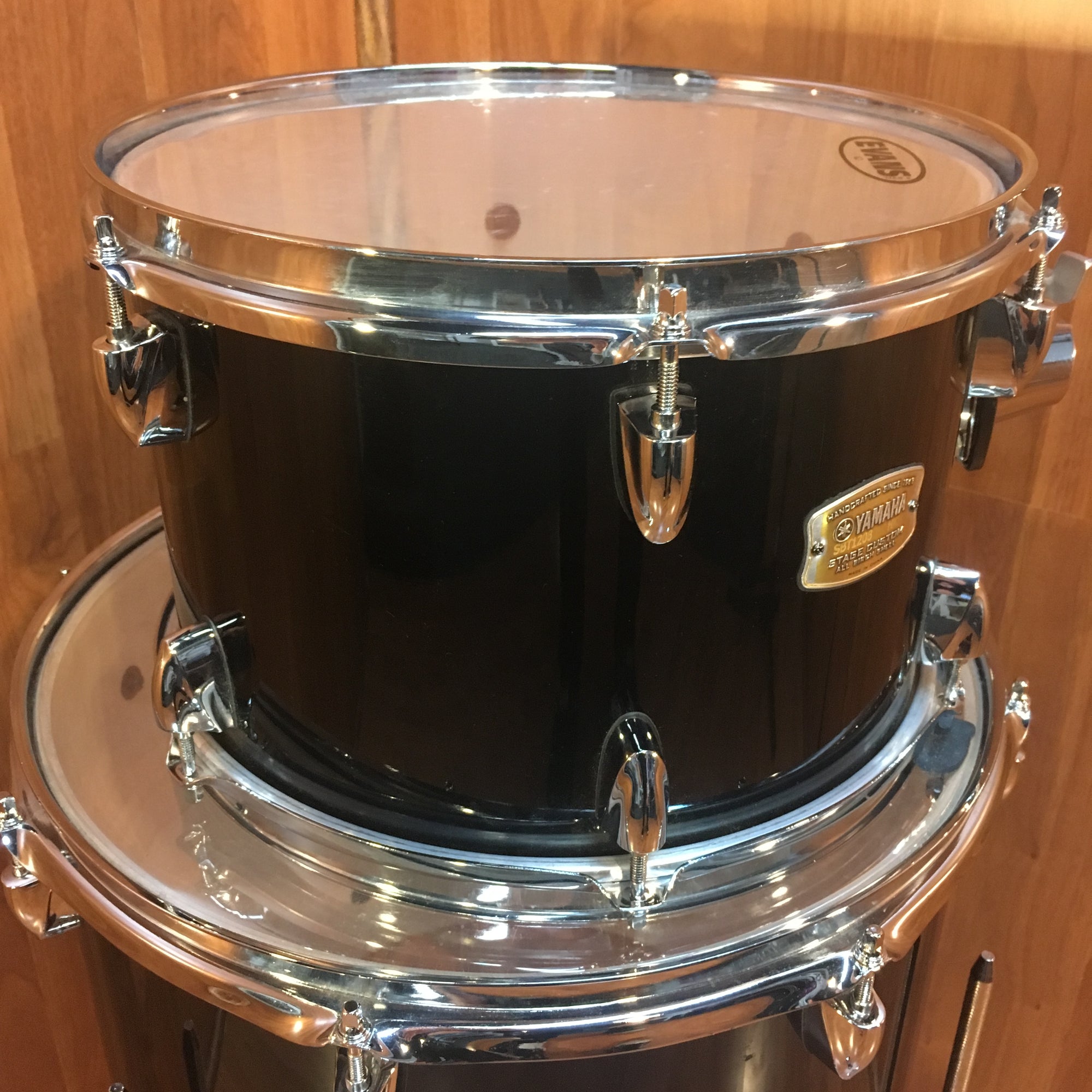 Yamaha Stage Custom Birch Black 3 piece Tom Set