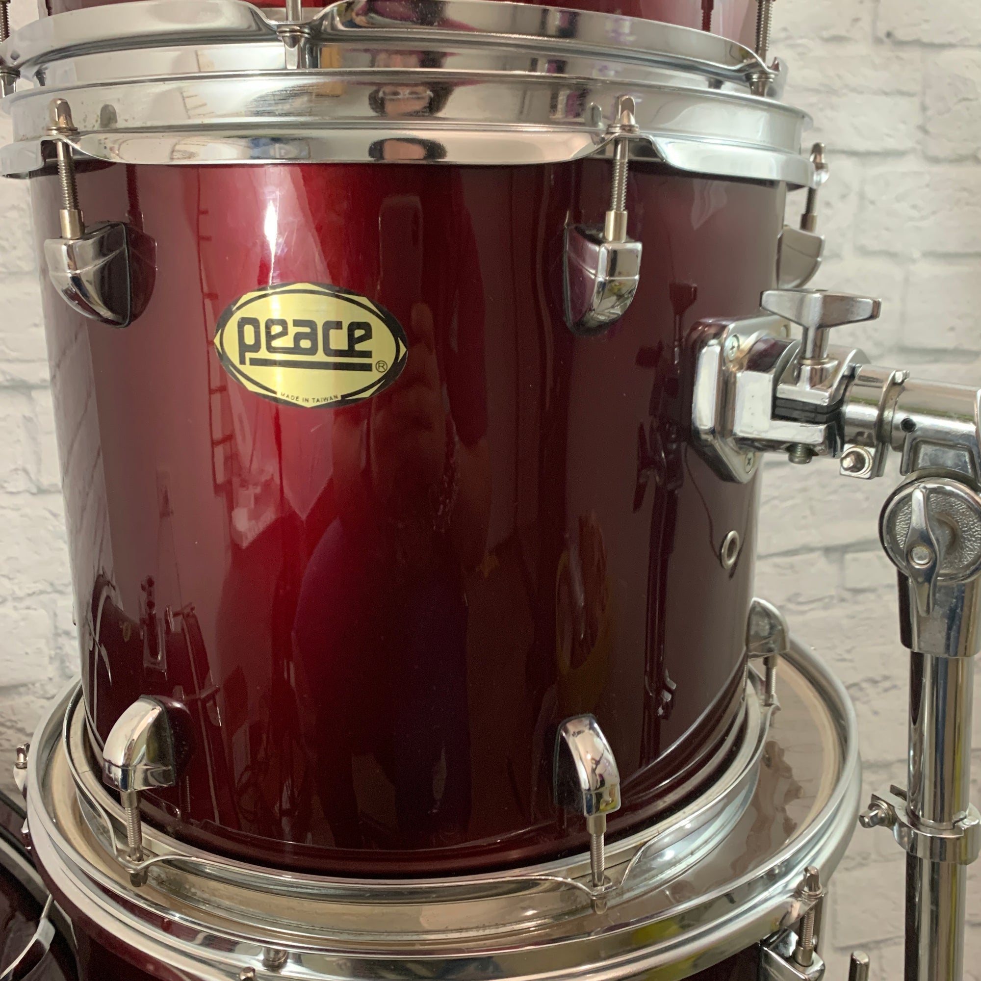 Peace 4-pc Drum Kit 12/13/16/22 - Wine Red
