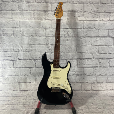 J Reynolds Strat Style Electric Guitar - Black